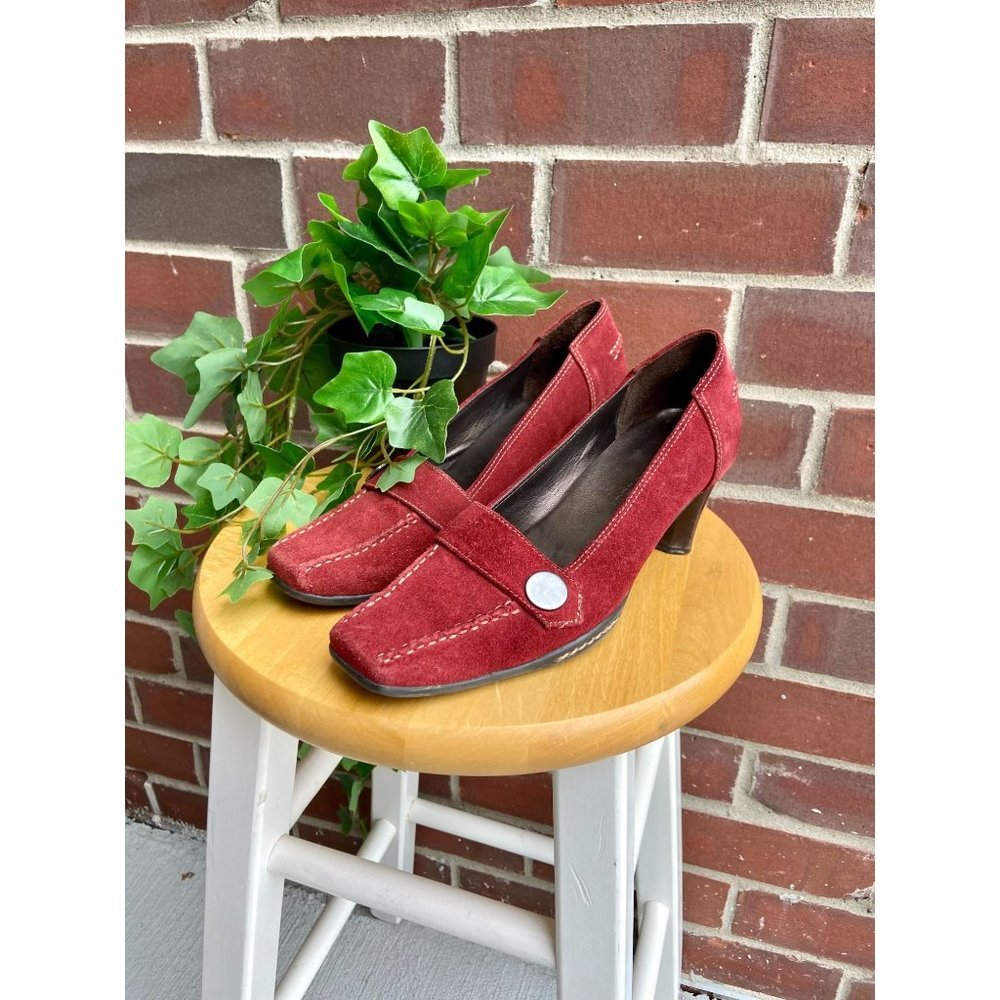 Aerosoles Red Suede Pumps